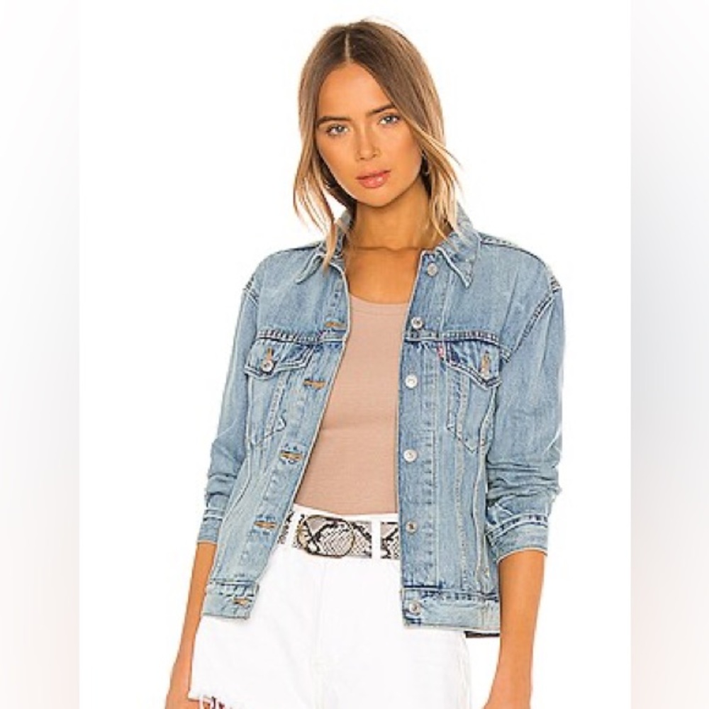Levi's Ex-Boyfriend Trucker Jacket in Dream of Life LEVI'S Size S